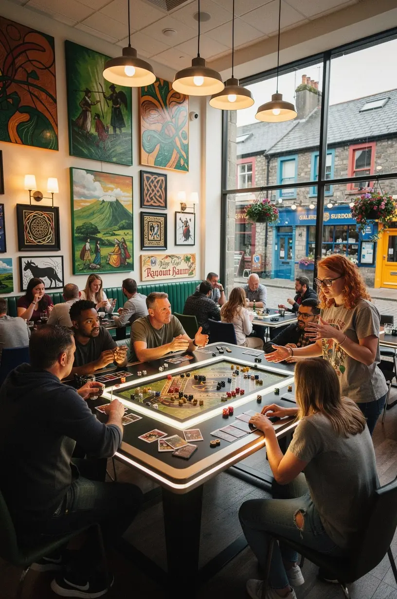 Engaging hybrid entertainment events with games and exhibitions